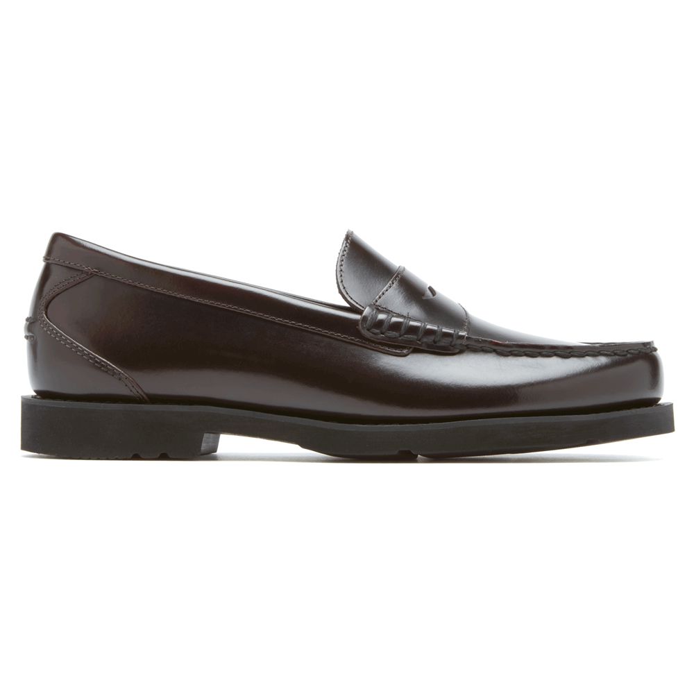 Mocassins Homem Rockport Shakespeare Circle Slip-Ons Bordeaux,Portugal TUYVL-9721